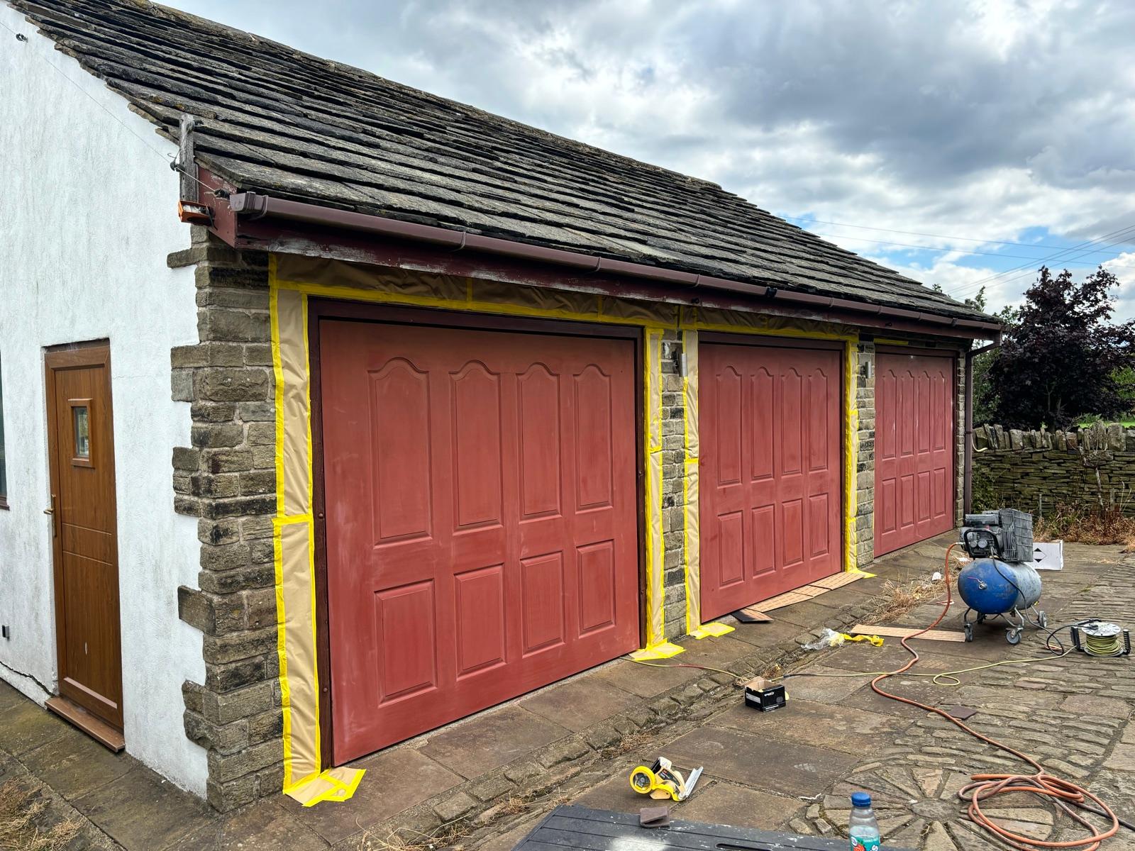 Shutters & Garage Doors — Before